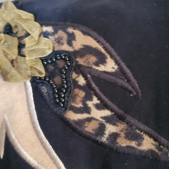 Nancy Bolin vintage WesternJean jacket sz6.  Natural trim, super unique and cute - Picture 4 of 8